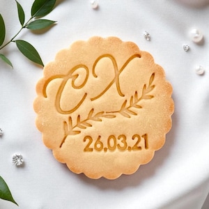 Personalized wedding cookie cutter
