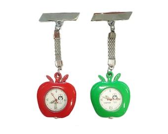 Nurse watch Apple Green or Red - Nurse Gift - Nurse watch - Personalization option - Student gift