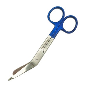 Bandage scissors color 14cm High Quality Stainless Steel Nursing scissors nurse gift first aid scissors Blue