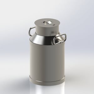 DIY Dutch Milk Can Step by Step Creation Guide with Drawings for Sheet Metal Projects. Downloadable PDF file. For decoration or gift.