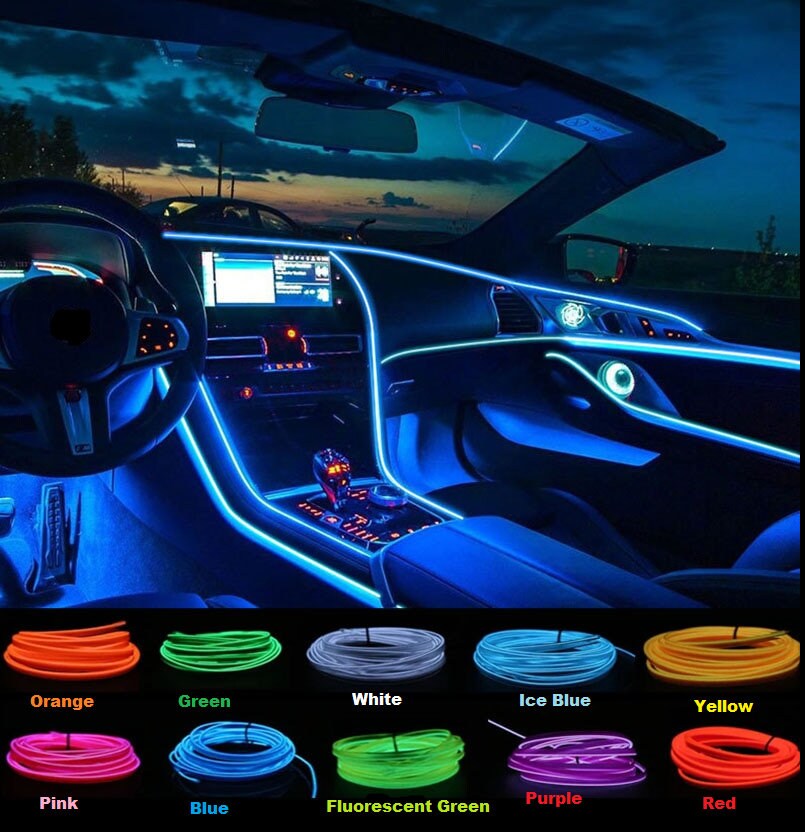 Ambient Led Lights Decoration Strips Light Car Interior. Etsy
