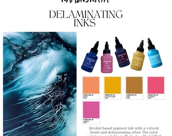 DELAMINATING INKS 23 colors 40 ml