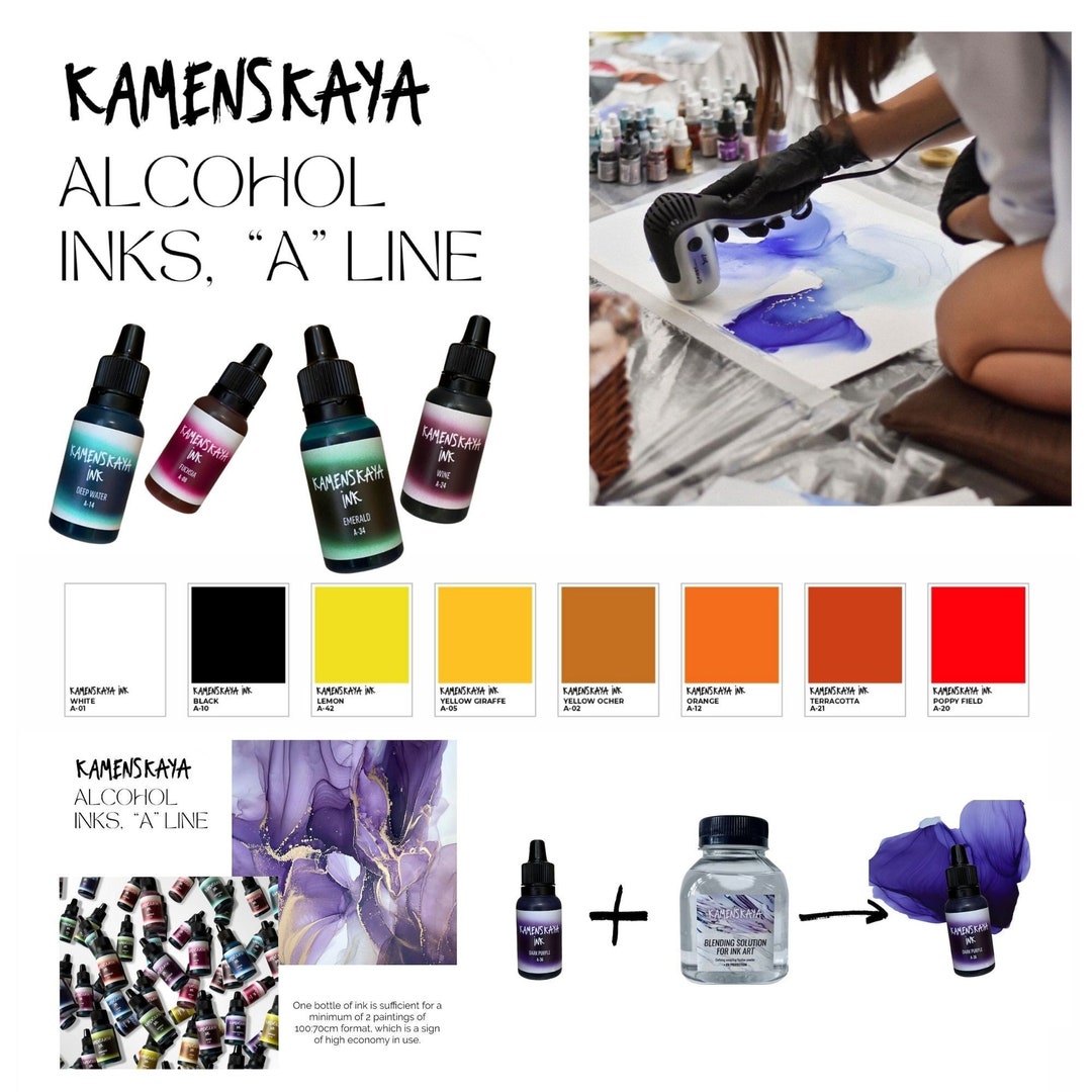 KAMENSKAYA INK Alcohol Inks 15 ML - Etsy