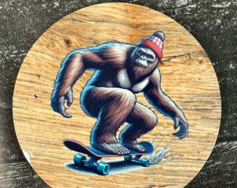 Aimant rond Bigfoot Riding pour skateboard Nouveau