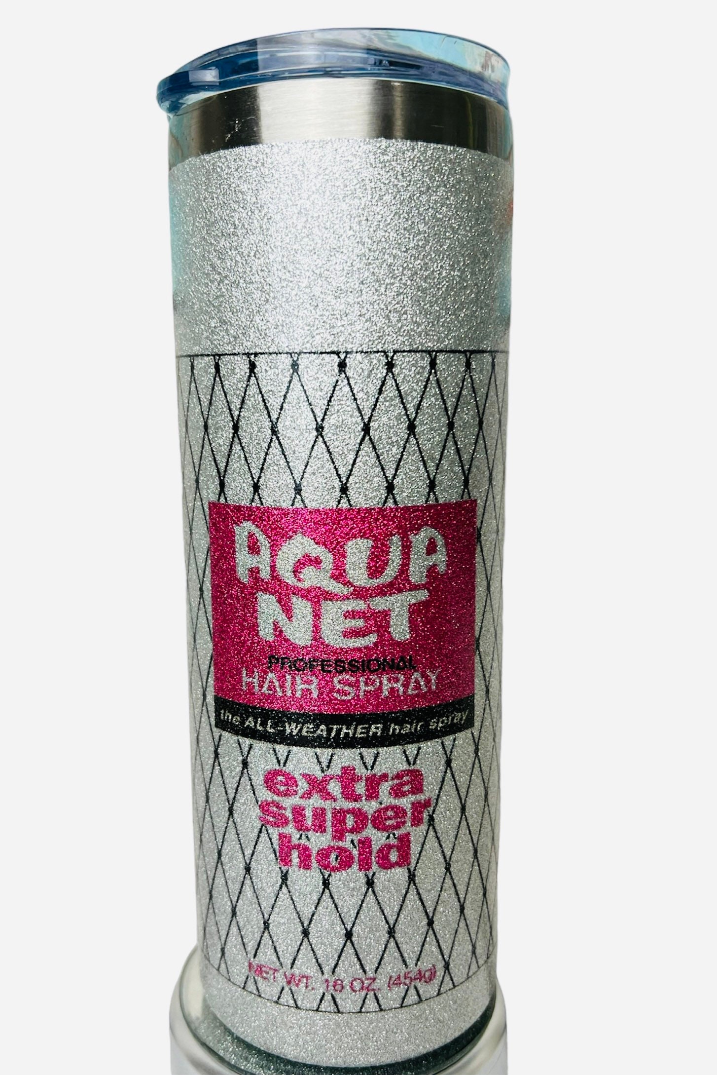Free Name Added Aqua Net Aquanet Tumbler Hairspray Design 20 Oz Double  Walled Skinny Tumbler.free Name Added to Bottom Back 