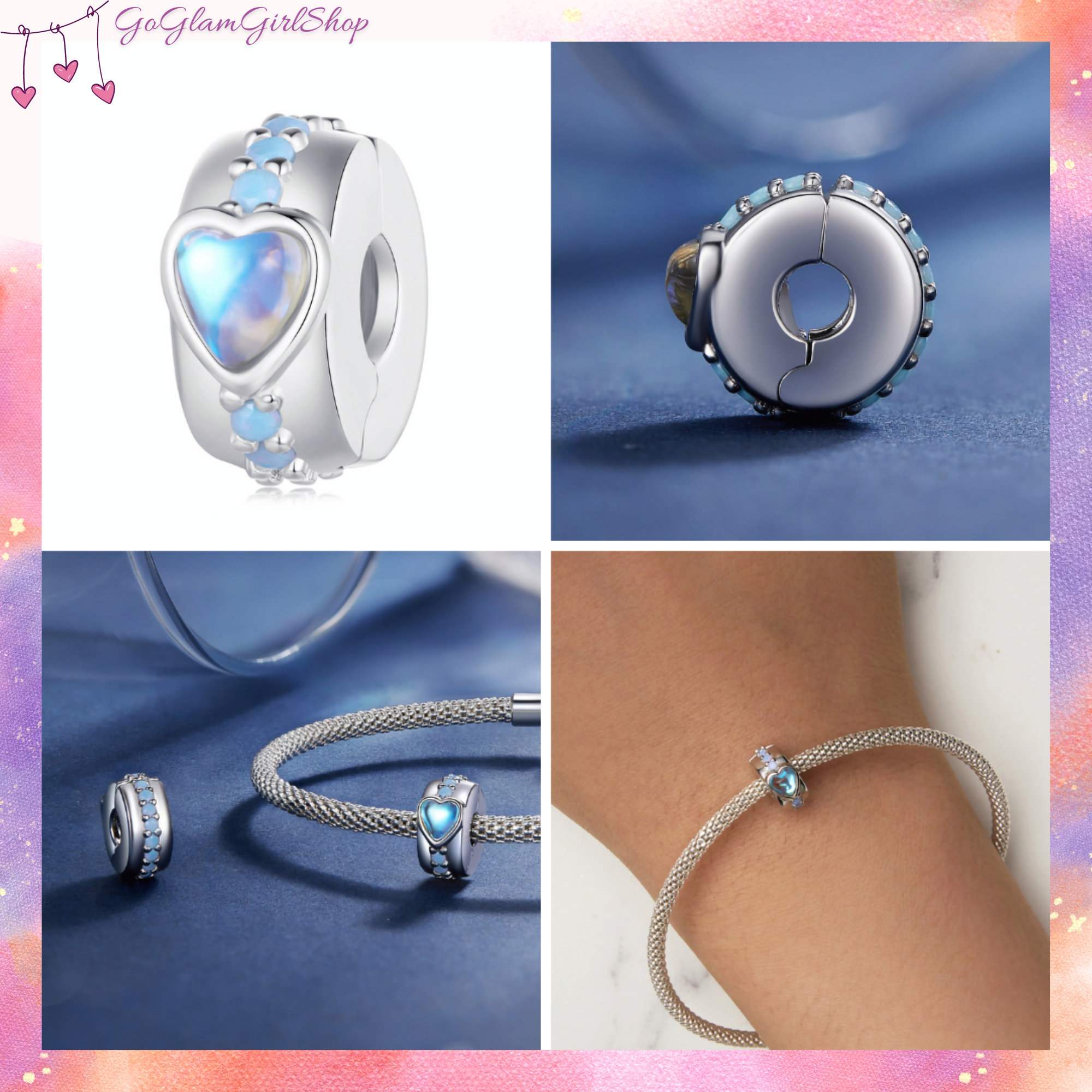 Cinderella S925 Sterling Silver Charms – Glass Slipper, Pumpkin