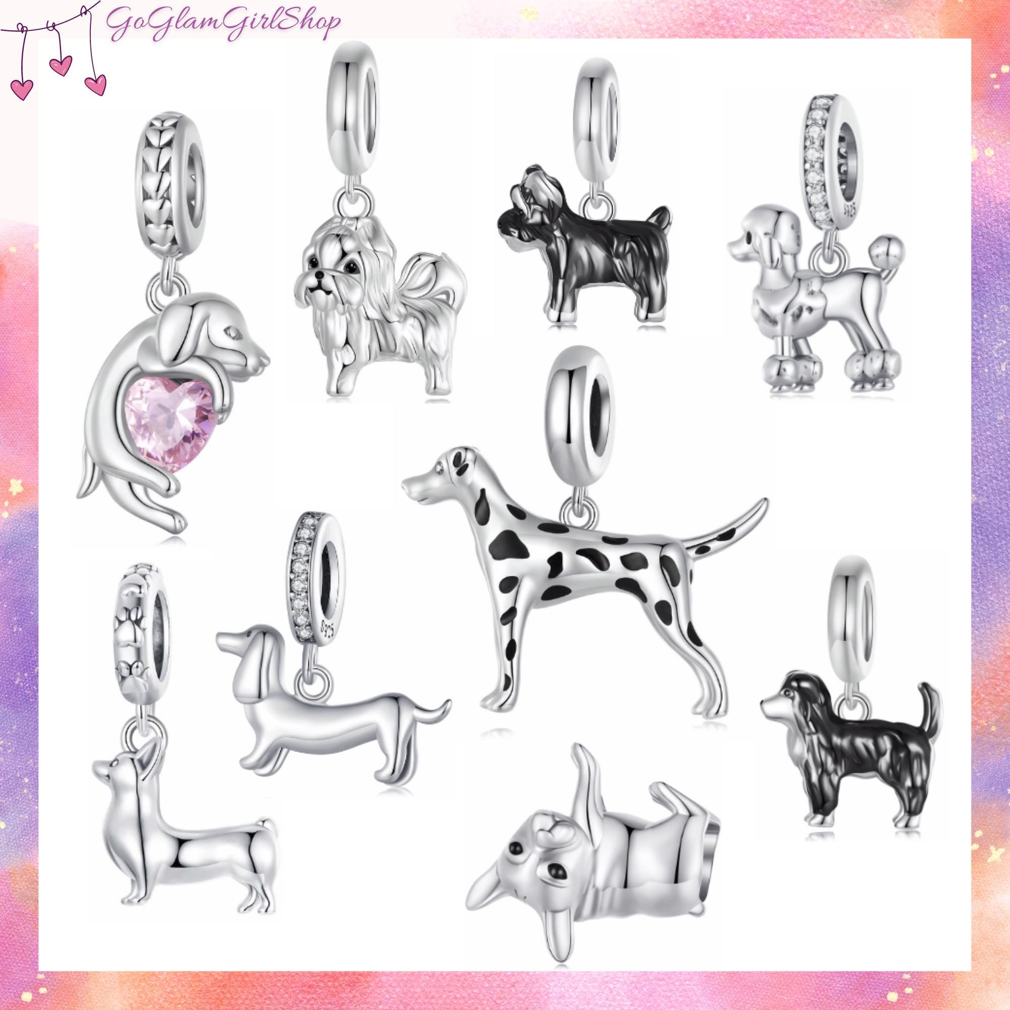 Sterling Silver Dog Breed Charm – Fits Pandora Bracelet - Etsy