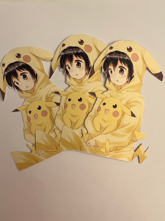 Pokemon Pikachu New Anime Peripheral Kawaii Cute Cartoon Man