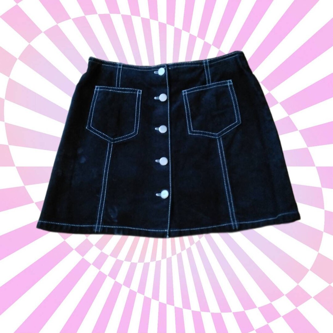Vintage Black Suede Mini Skirt Montreal Canada Originaux Par Pablo - Etsy