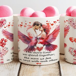 The More Time We Spend Together Mug Wrap, 11oz and 15oz Mug Wrap Sublimation Design, Valentines Day Mug Gift, PNG Instant Digital Download