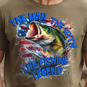 Fishing Legend PNG: Funny Fisherman Shirt Design (Digital Download)