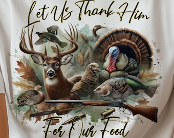 Gratitude Hunting Sublimation PNG: Thanksgiving Outdoor Design (Digital Download)