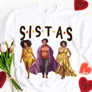 Afro Women PNG Clipart: Melanin Soul Sisters Design (Digital Download)