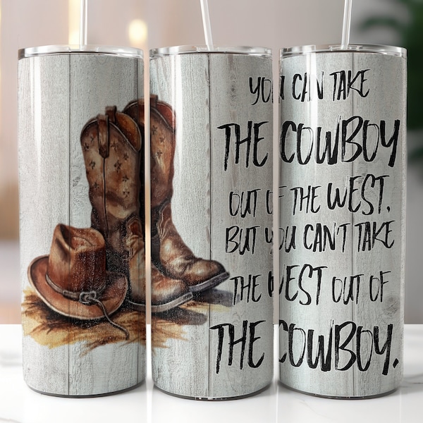 Cowboy Boots And Hat Sublimation Design DIGITAL Download , Patriotic 20 oz Tumbler Wrap, Cowboy Tumbler Wrap, Western Boots, PNG Cowboy Hat