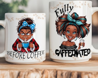 Funny Coffee Mug PNG, Sarcastic Coffee Lover Mug Wrap, Coffee Addict Mug Sublimation, 2-Sided Mug Design, Funny Mug Png Digital Download