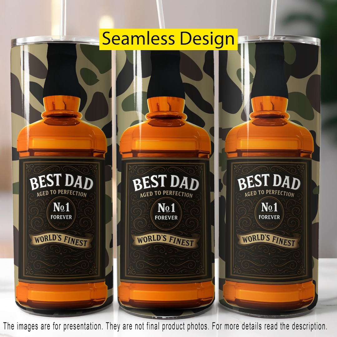 Best Dad Ever 20oz Skinny Tumbler Wrap PNG, Funny Father's Day Tumbler ...