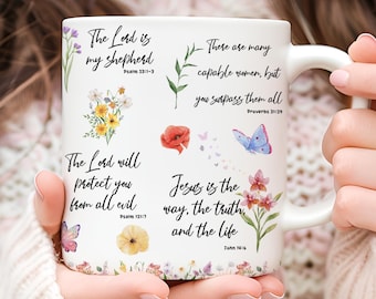 Christian Mug Wrap PNG: Bible Verse Sublimation Design (Digital Download)