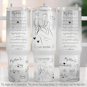 Meine Mama ist ... 40 Unzen Tumbler Wrap Sublimation Design (PNG Digital Download)