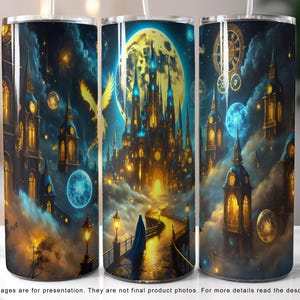 Wizard World 20oz Skinny Tumbler PNG, Tumbler Sublimation Design, PNG File Digital Download, Wizard Tumbler Wrap, Wizard School PNG Design