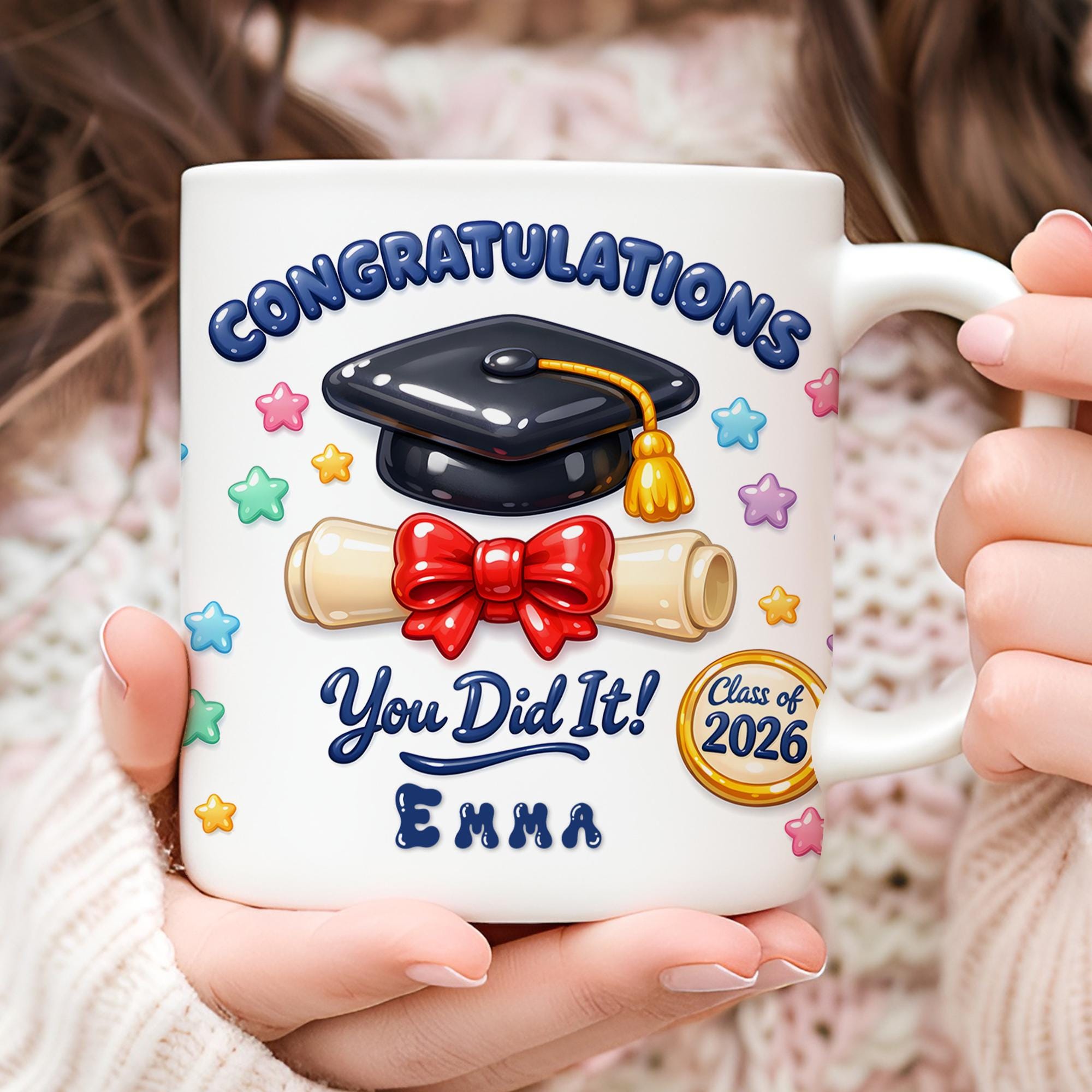 Custom Grad Mug Wrap PNG - Class of 2026 Sublimation, Gimme Gummy ...