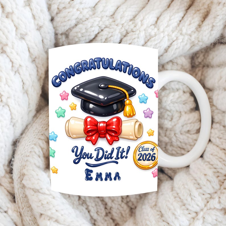 Custom Grad Mug Wrap PNG – Class of 2026 Sublimation, Gimme Gummy ...