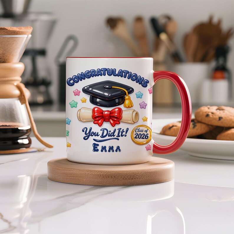 Custom Grad Mug Wrap PNG - Class of 2026 Sublimation, Gimme Gummy ...