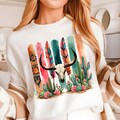 Cow Skull PNG Design, Floral Boho Western Sublimation, Bull Skull Shirt PNG, Desert Cactus T-Shirt Graphic, PNG Digital Download File Only product logo
