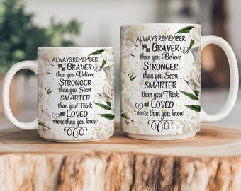 Affirmation Mug Wrap PNG: Self-Reminder Sublimation Design (Digital Download)