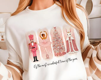 Nutcracker Png, Retro Nutcracker, Nutcracker Ballet Png, Preppy Christmas Png, Pink Christmas Png, Christmas Girly Png, Retro Christmas Png