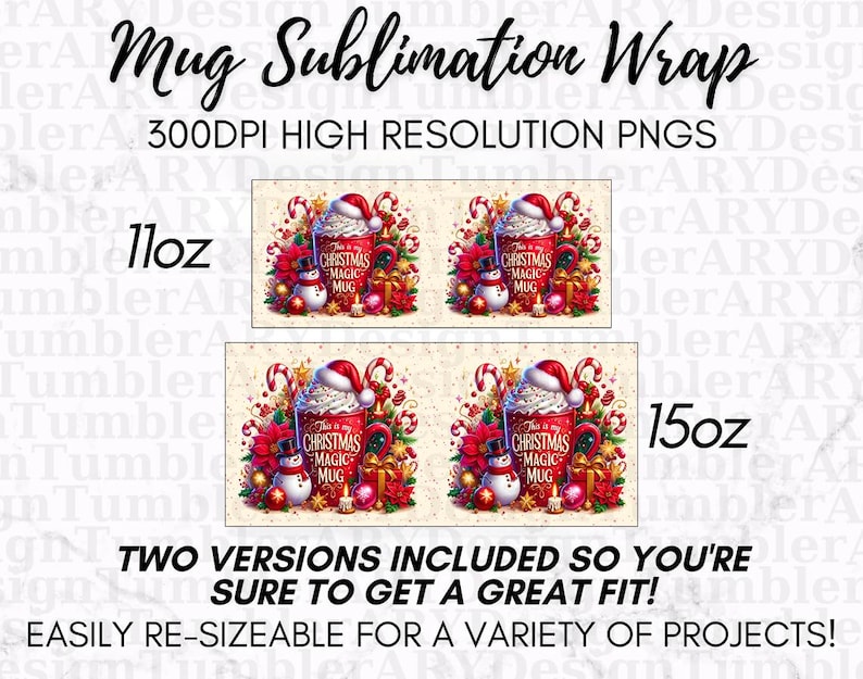 This is My Christmas Magic Mug PNG Design Digital Download, Christmas 11oz & 15oz Mug Png wrap, Christmas Holiday Mug png Sublimation Design