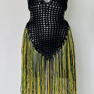 Jamaica beachwear cover-up, gehaakte mesh-jurk