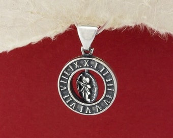 Rotating Sagittarius Silver Pendant, Sagittarius Necklace, Sterling 925 Silver Sagittarius Charm, Astrology Necklace, Zodiac Sagittarius