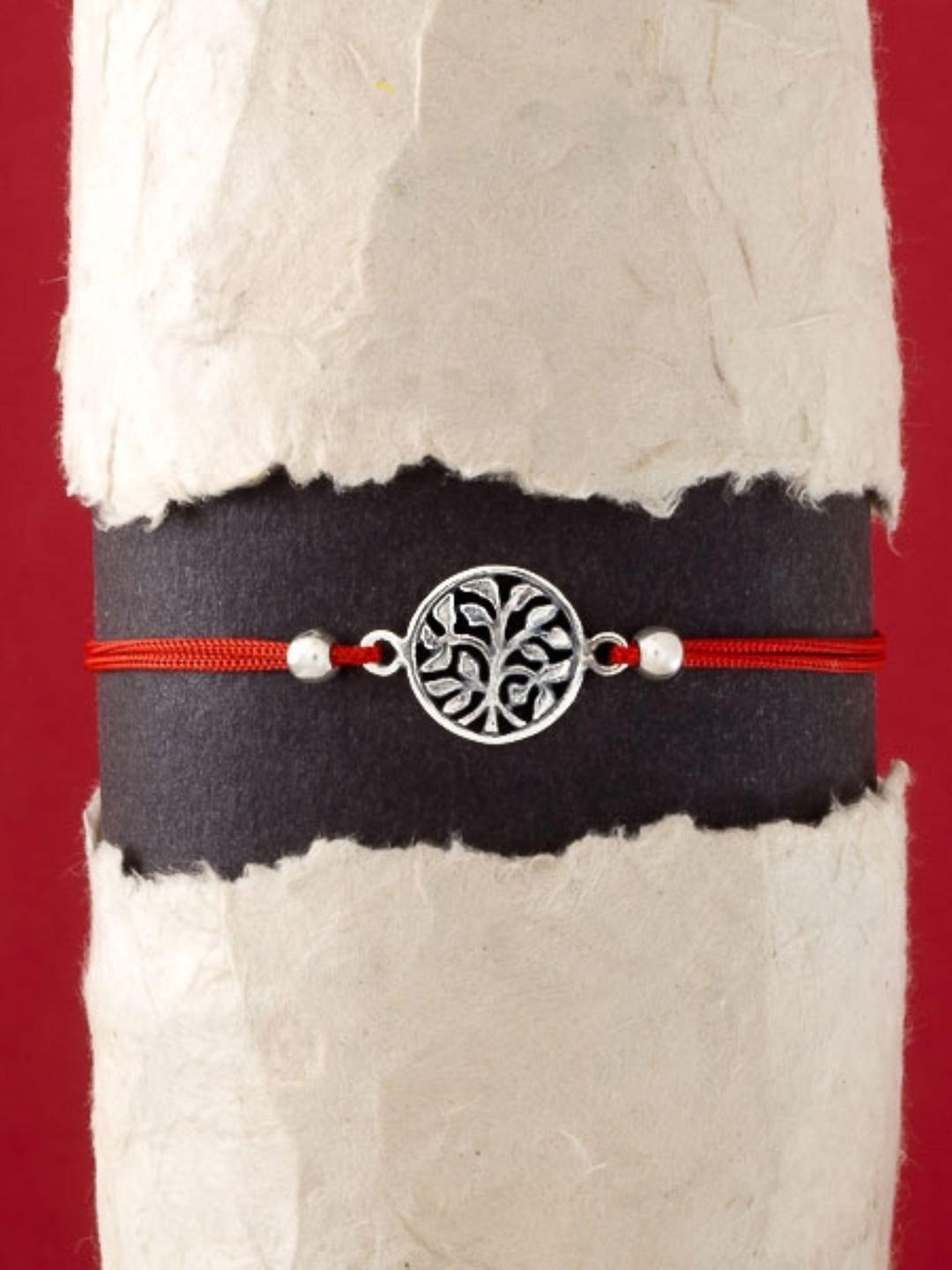 Silver 925 Tree of Life Red Rope Bracelet, Lucky Red String Bracelet ...