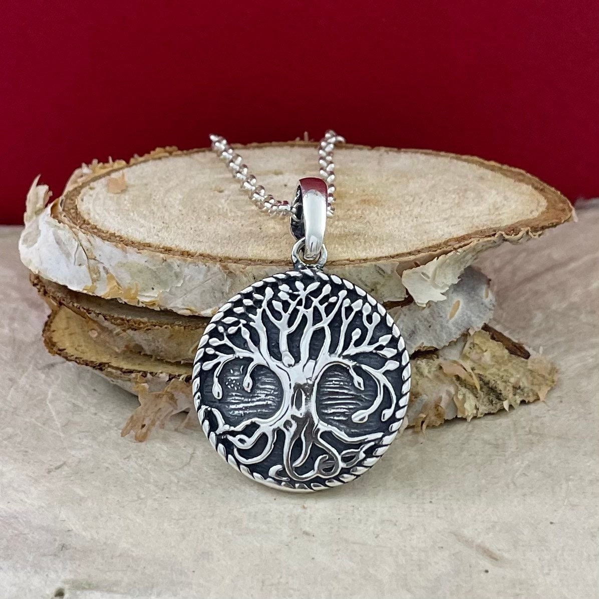 Yggdrasil Celtic Knot Tree of Life Pendant Sterling 925 - Etsy