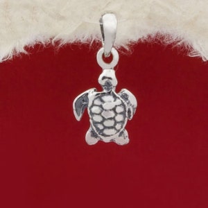Sea Turtle Silver Pendant, Sea Turtle Necklace Sterling 925 Silver, Tortoise Pendant, Turtle Jewelry, Sea Animal Jewelry