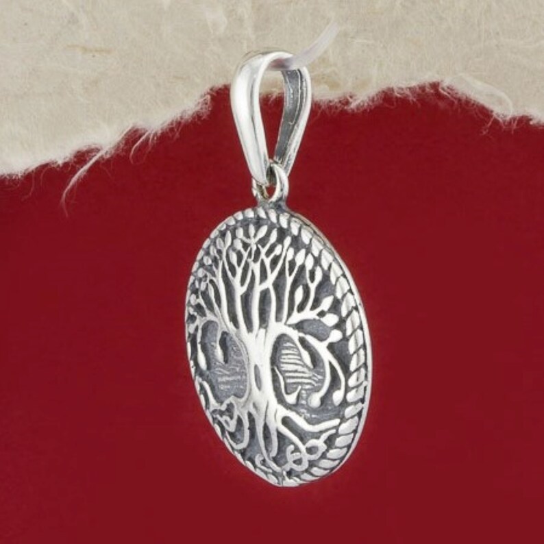 Yggdrasil Celtic Knot Tree of Life Pendant Sterling 925 - Etsy