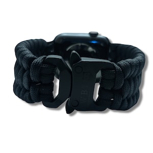 Water Bear Tactical Quick Release Paracord Buckle for Apple Watch 1 thru 9