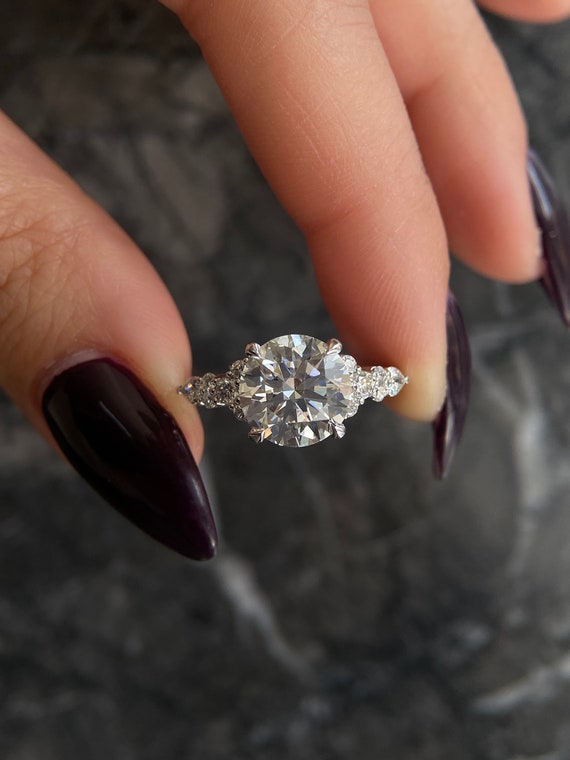 RARE D Color VVS2 Clarity Round Ideal Cut 3.5 Carat IGI Certified