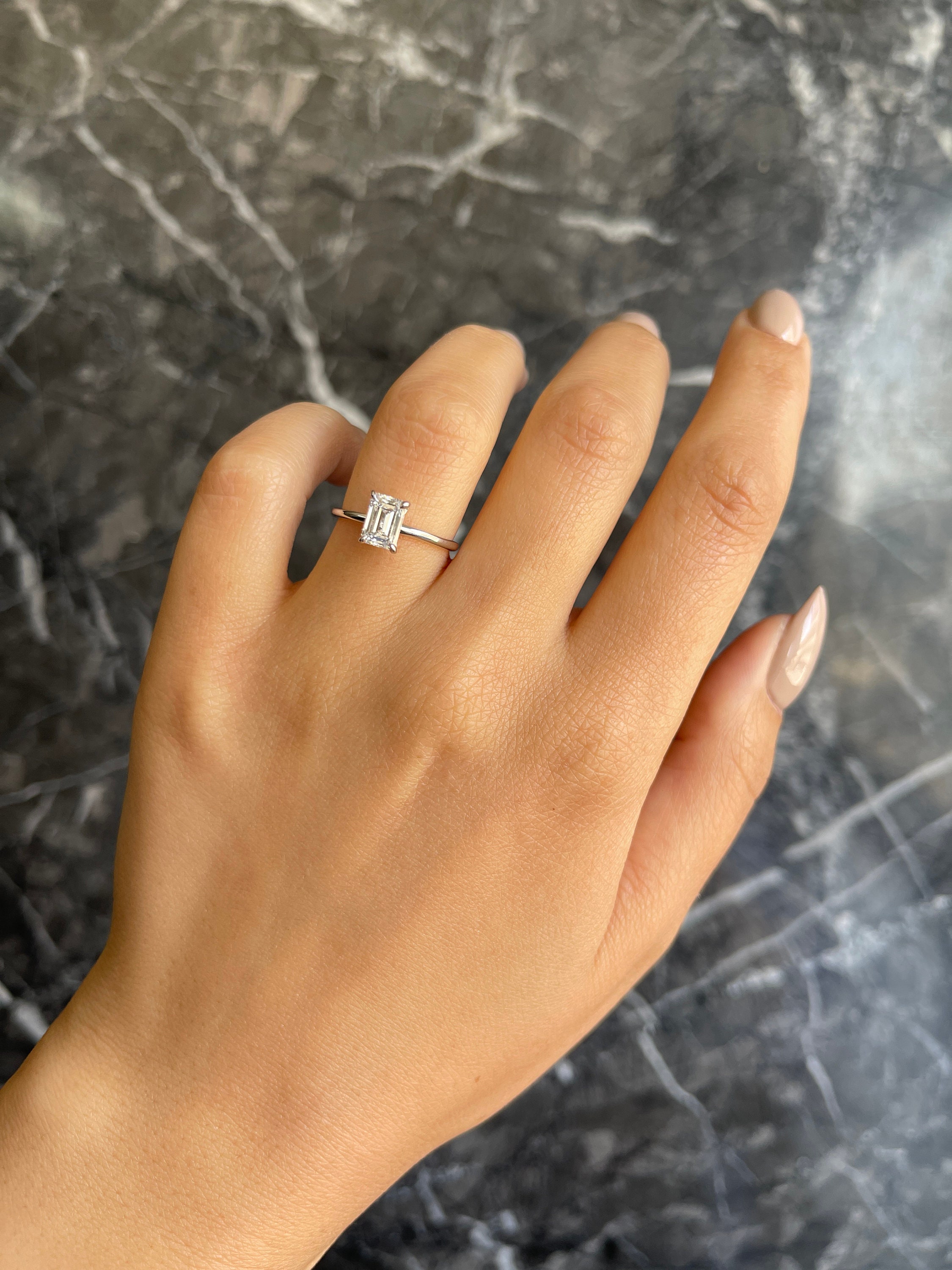 1 carat emerald cut diamond discount