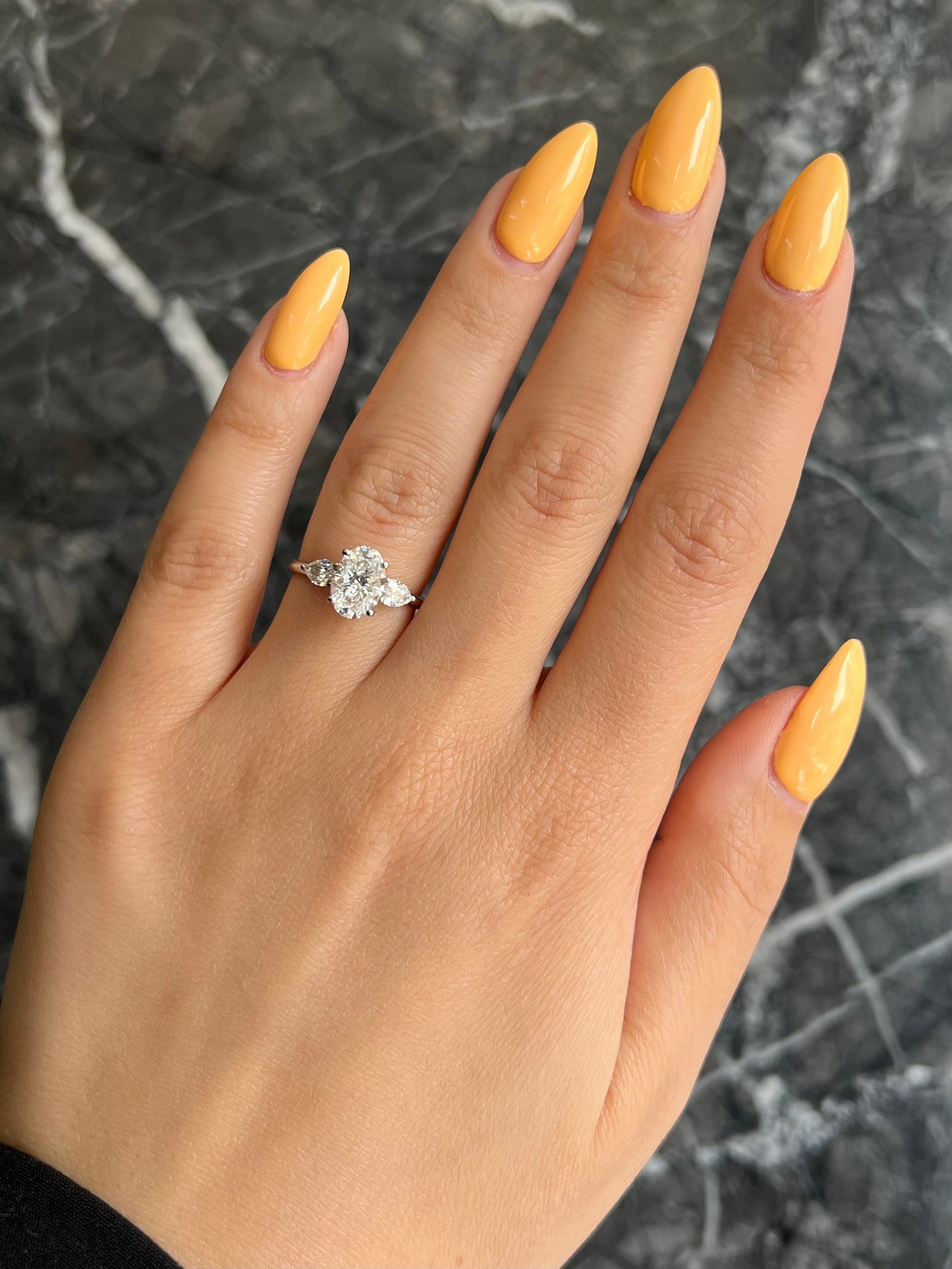 Oval 2.5 Carat IGI Certified D Color VVS2 Clarity Lab Grown