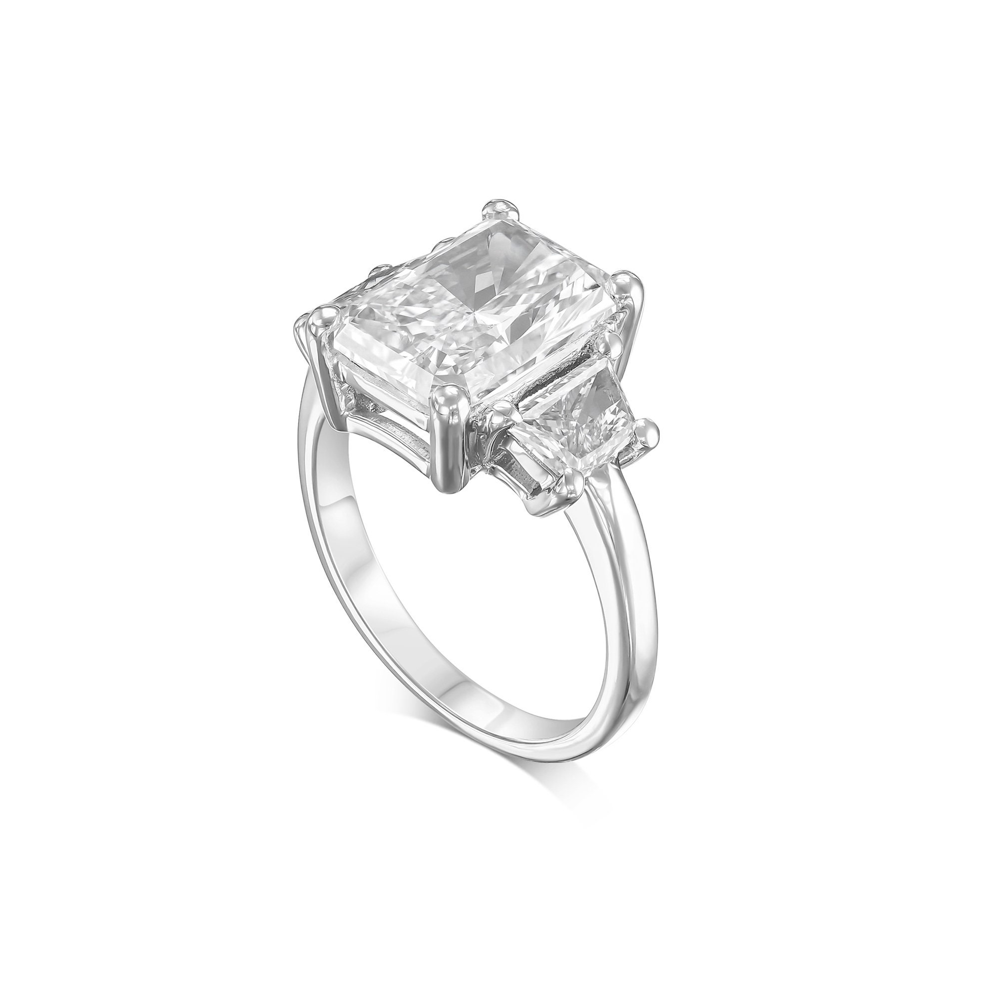 Radiant Cut 5 Carat IGI Certified E Color VVS2 Clarity Lab Grown ...