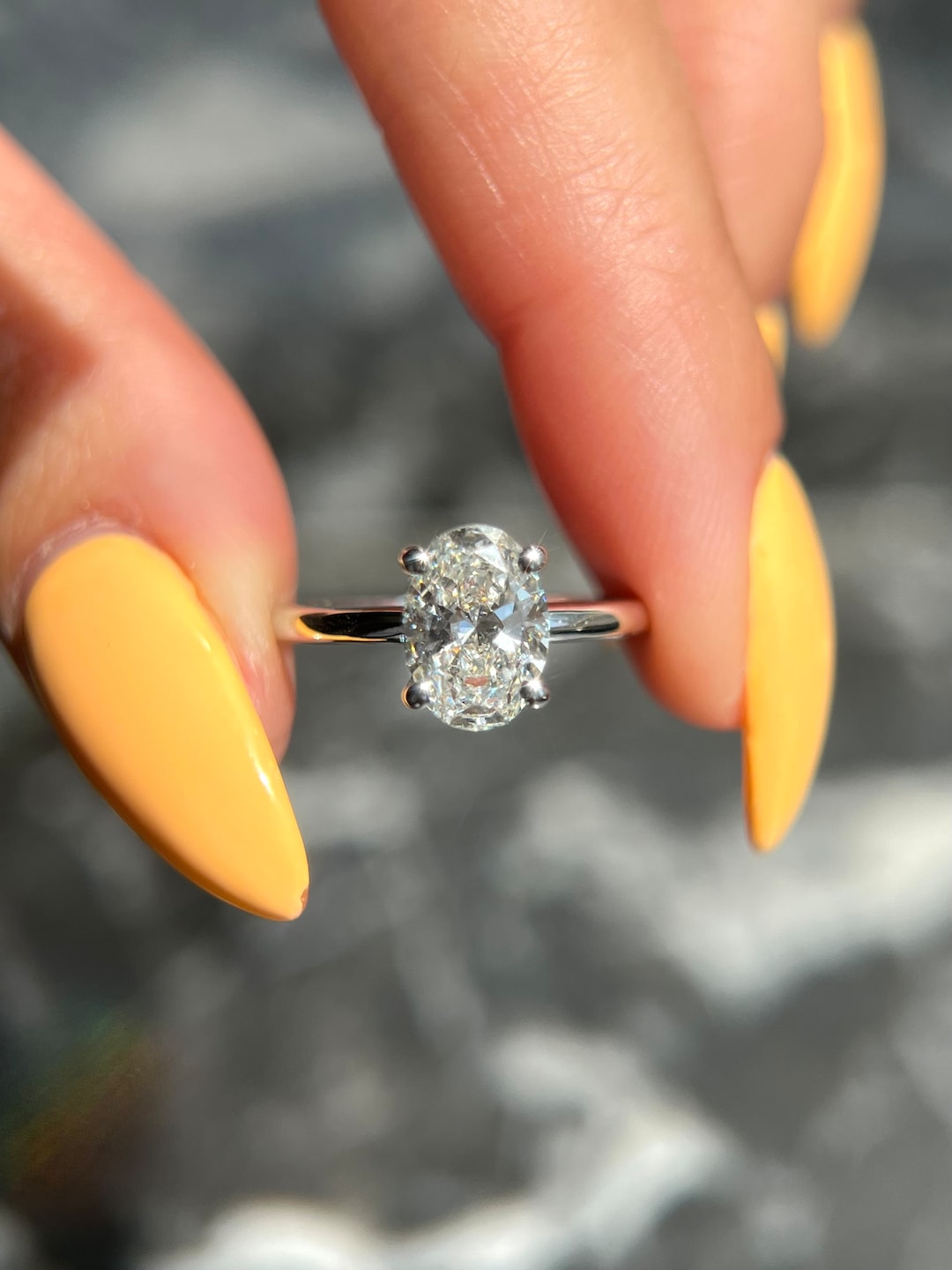 Oval Cut 1.55 Carat IGI Certified D Color VVS2 Clarity Lab Grown ...