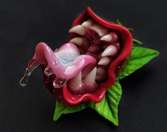 Brooch carnivorous berry toothy strawberry