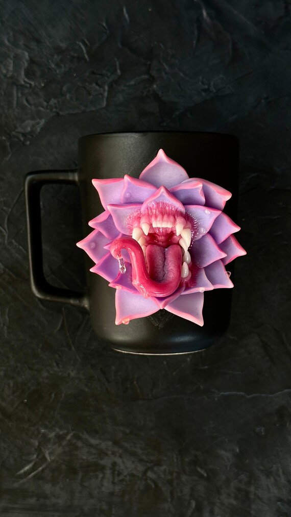 Brooch Pendant Mug Carnivorous Toothy Flower Predator - Etsy