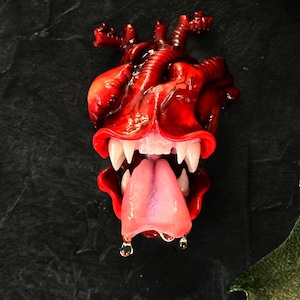 Подарок на день святого Валентина Брошь плотоядное анатомическое сердце