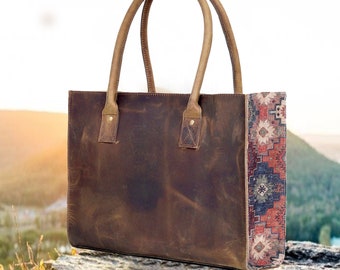 Handmade Leather Shoulder Bag Tote for Women Purse Satchel Travel Bag shopping Carry Messenger Multipurpose Handbag Christmas gift women