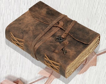 Carnet de notes en cuir pour hommes et femmes, carnet de notes en cuir fait main, journal en cuir, carnet de voyage, meilleur cadeau de Noël pour hommes et femmes