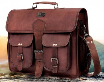 Personalisierte handgemachte Leder Messenger Bag für Laptop Aktentasche Beste Computer Satchel Distressed Bag Weihnachtsgeschenk Männer Frauen