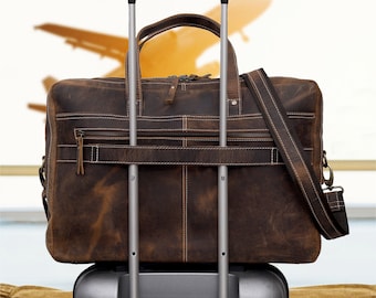 Personalized Handmade Leather Handbag Briefcase Messenger Bag Men Leather Shoulder Bag School Laptop Bag Best Travel Bag Satchel Bag GIFT