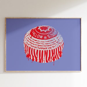Tunnocks Tea Cake | Scottish Food Print | Tunnocks Teacake | Scottish Gifts for Women | Scottish Gifts for Men | Traditional Scottish | Gift